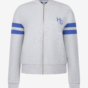 HOUSE OF GRAVITY STRIPE BOMBER JACKET