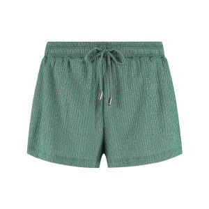BEACHLIFE Green Glitter shorts