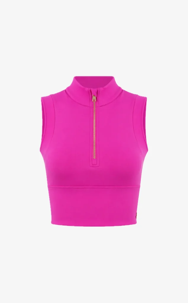 House of Gravity Turtle Zipper Crop Top