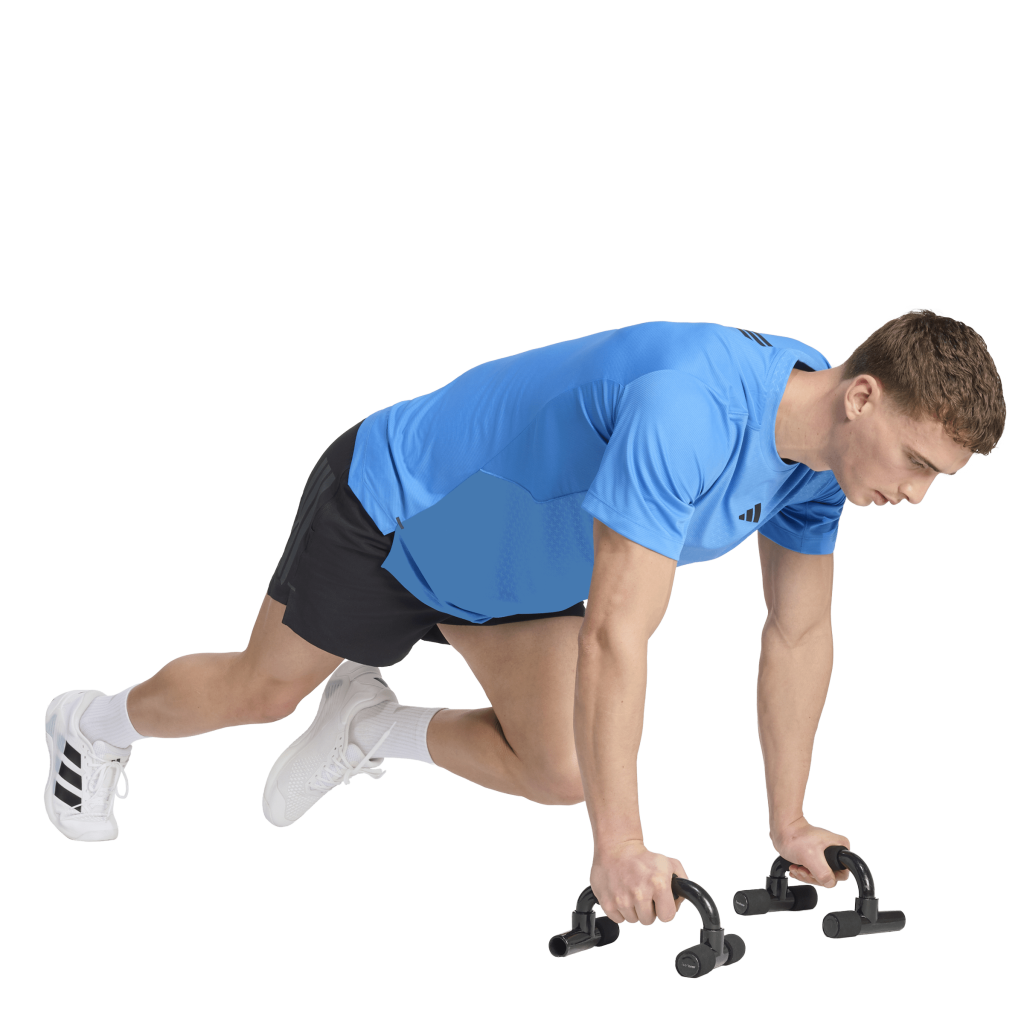 Adidas KE9943 D4T Power Tee zwart technisch sportshirt voor krachttraining