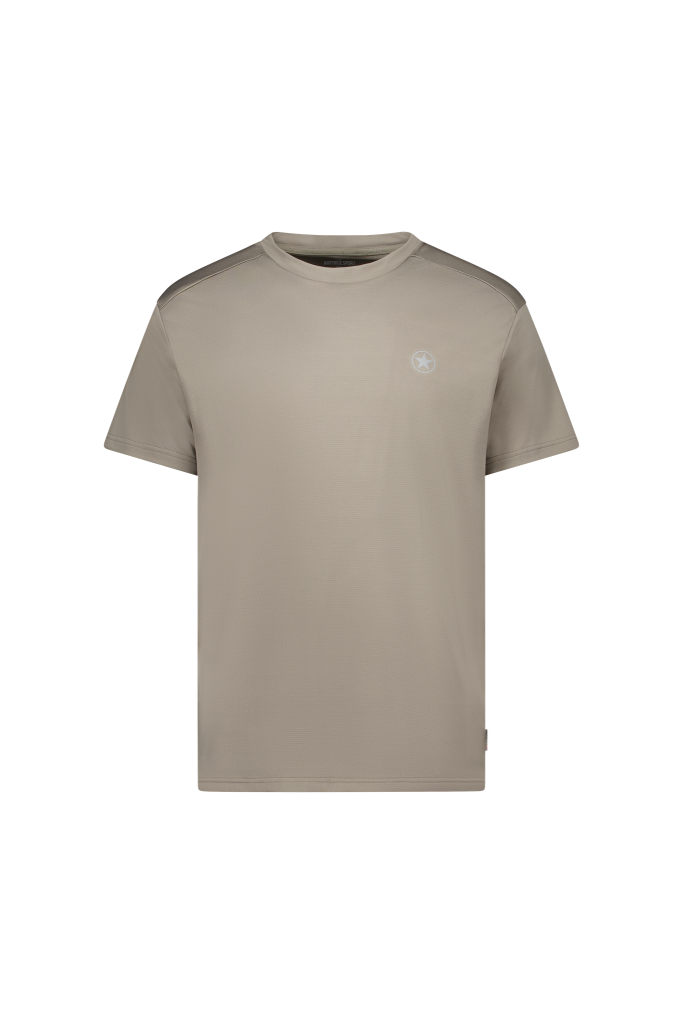 Airforce Easton sportshirt voor heren in de kleur Brindle taupe