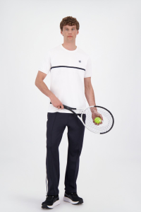 Wit Airforce Nova Stripe sportshirt voor heren met zwarte strepen op de mouw