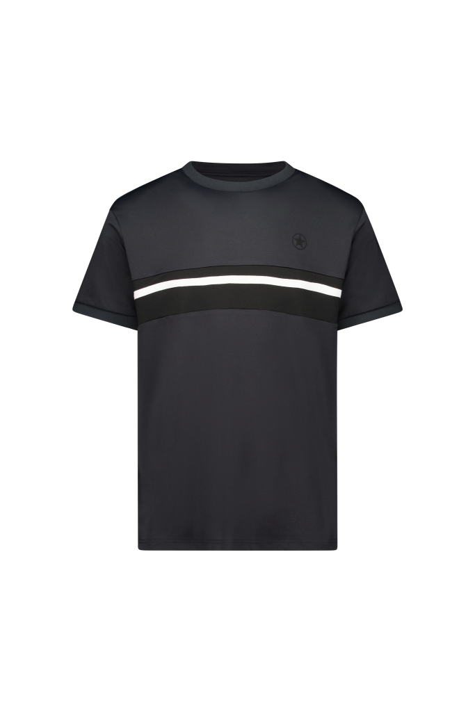 onkergrijs Airforce Nova Stripe sportshirt voor heren in de kleur Gun Metal