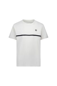 Wit Airforce Nova Stripe sportshirt voor heren met zwarte strepen op de mouw