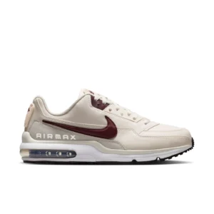 Nike Air Max LTD 3 herensneaker in wit en bordeaux rood.