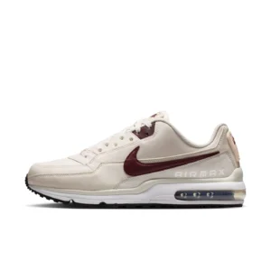 Nike Air Max LTD 3 herensneaker in wit en bordeaux rood.