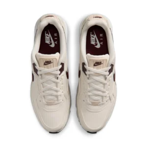 Nike Air Max LTD 3 herensneaker in wit en bordeaux rood.