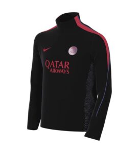 Nike PSG Strike Drill set voor kinderen – donkerblauw met Paris Saint-Germain logo.