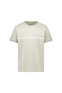 Detail van het gestreepte patroon en de Oatmeal kleur van het Airforce Nova shirt.