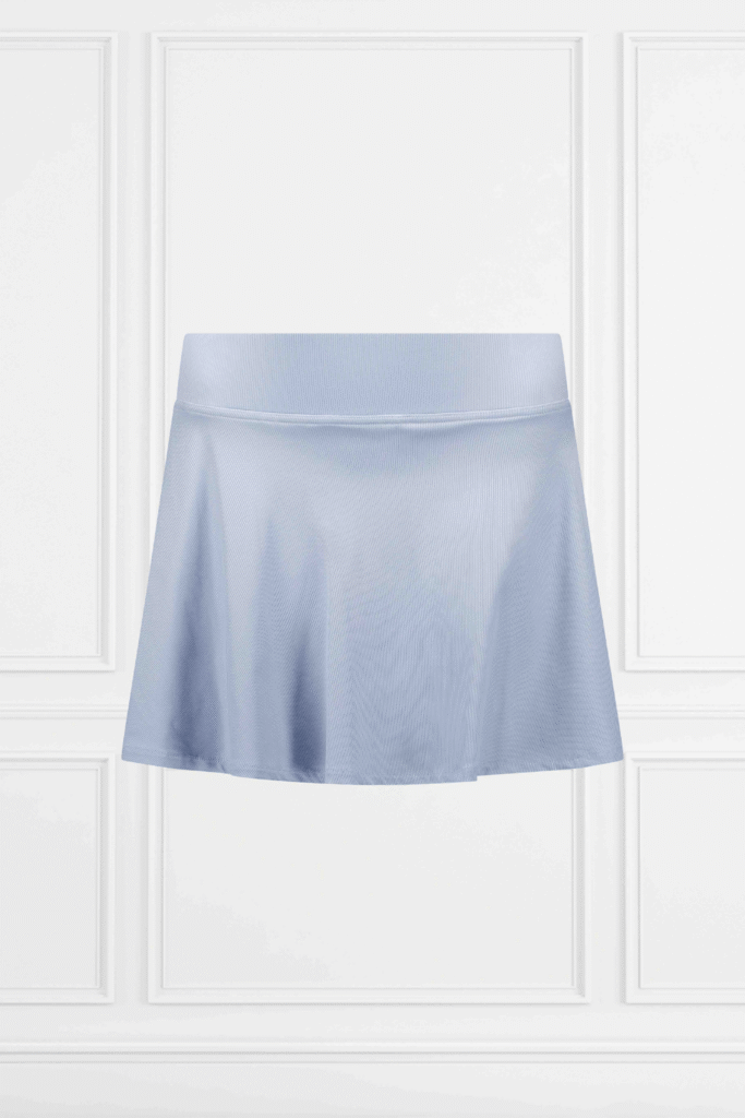 Ribbed Tennis Skirt Airforce - Lichtblauw geribbeld tennisrokje model SPHRW0183 in de kleur Celestial Blue