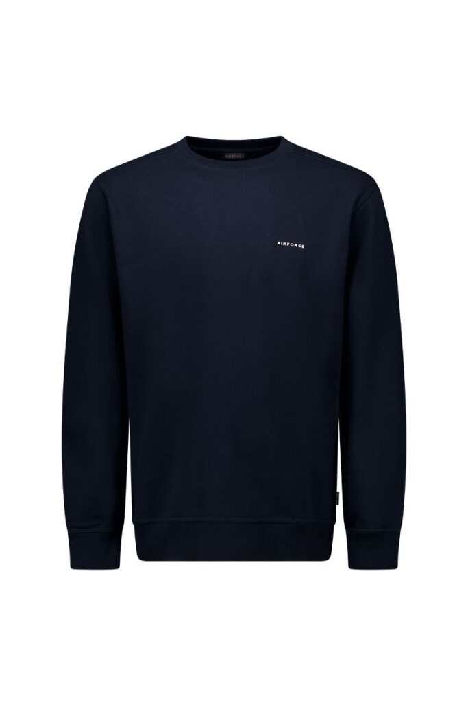 Donkerblauwe Airforce Basic Sweater crewneck heren