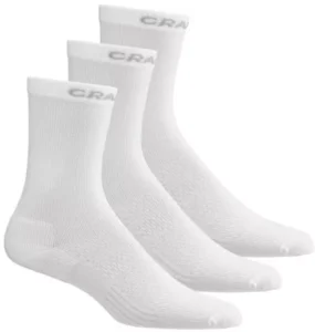 Craft Core Dry High Sock 3-pack zwart – drie paar hoge sportsokken.