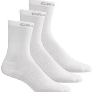 Craft Core Dry High Sock 3-pack zwart – drie paar hoge sportsokken.