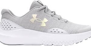 Witte Under Armour GPS Surge 4 hardloopschoen voor kinderen (3027108-100).