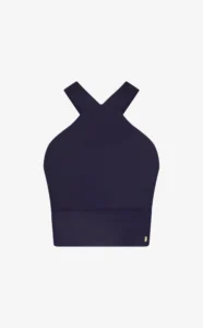 ouse of Gravity Strappy Crop Top dames in Deep Blue Moonstone sporttop