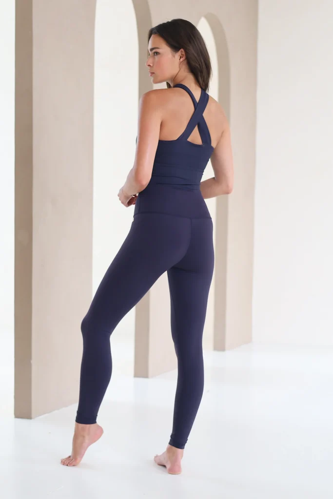 ouse of Gravity Strappy Crop Top dames in Deep Blue Moonstone sporttop