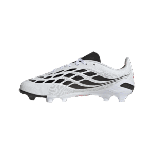 adidas Predator League FG Junior voetbalschoenen - Cloud White / Solar Turbo / Core Black (IH2084)