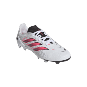 adidas Predator League FG Junior voetbalschoenen - Cloud White / Solar Turbo / Core Black (IH2084)