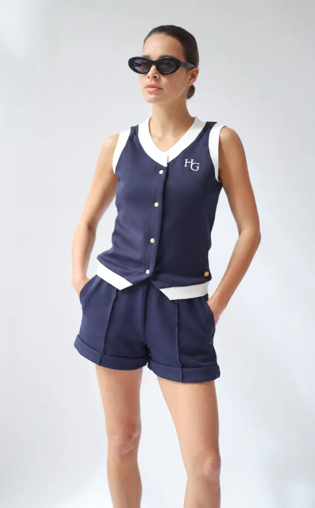 House of Gravity Signature Shorts dames in Deep Blue Moonstone sportbroekje