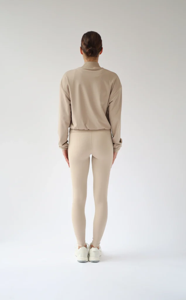 House of Gravity Line Leggings dames in Sand Stone White sportlegging