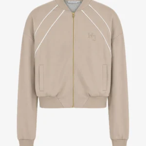 House of Gravity Active Bomber dames jack in Sand Stone White sportjasje