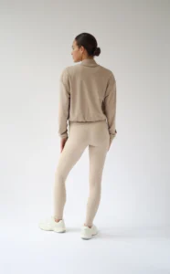 House of Gravity Active Bomber dames jack in Sand Stone White sportjasje