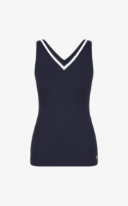 ouse of Gravity Contrast Tanktop dames sporttop in Deep Blue White