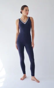 ouse of Gravity Contrast Tanktop dames sporttop in Deep Blue White