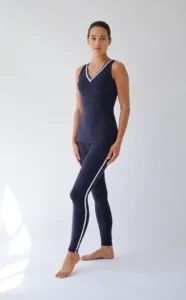 ouse of Gravity Contrast Tanktop dames sporttop in Deep Blue White