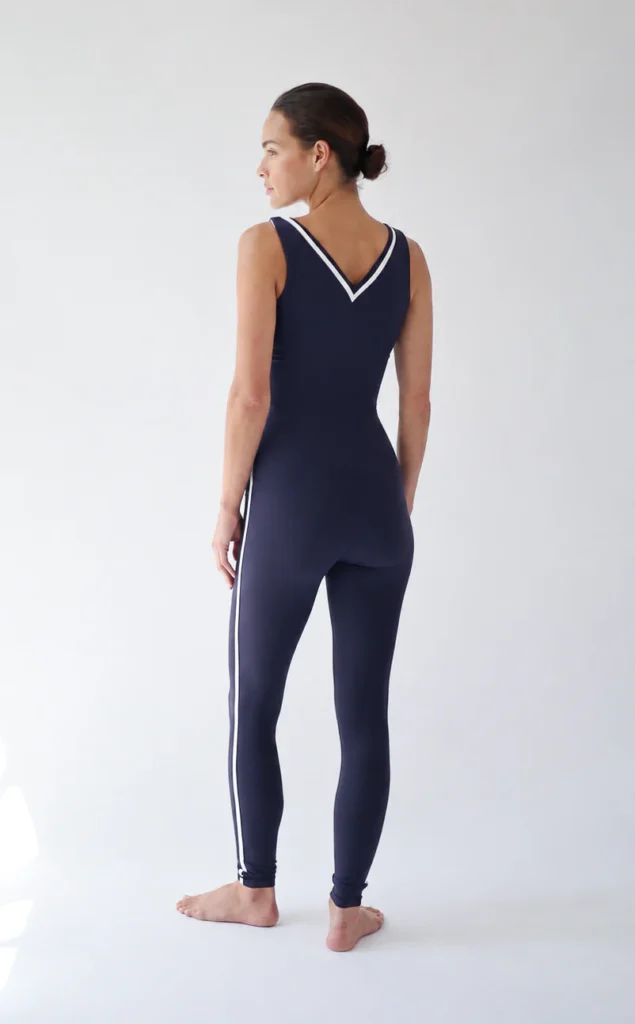 ouse of Gravity Contrast Tanktop dames sporttop in Deep Blue White