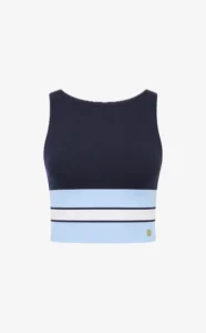 House of Gravity Divine Crop Top dames in Deep Blue White Crystal Blue sporttop