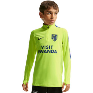 Nike Atlético Madrid Strike Drill Top Kids geel paars voorkant