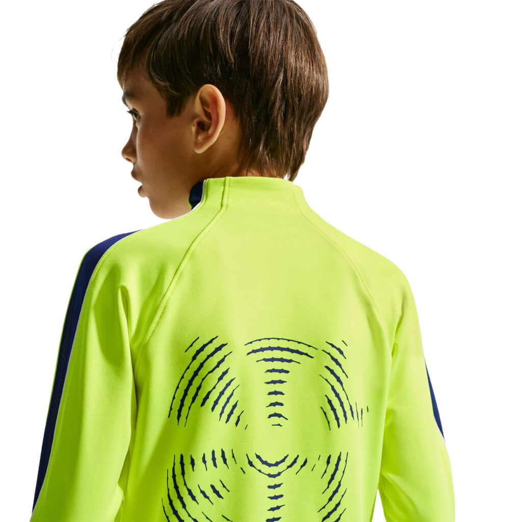 Nike Atlético Madrid Strike Drill Top Kids geel paars achterkant
