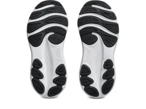 Onderkant van de Asics Gel-Contend 9 GS kinderschoen met massief rubberen buitenzool en flexgroeven.