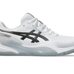 Zijaanzicht van de witte Asics Gel-Challenger 14 Clay heren tennisschoen