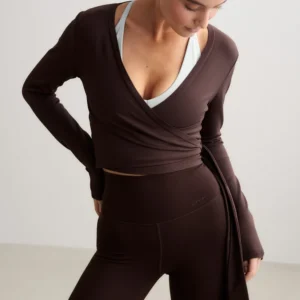 Aim'n Shape Seamless Wrap Long Sleeve sportshirt voor dames