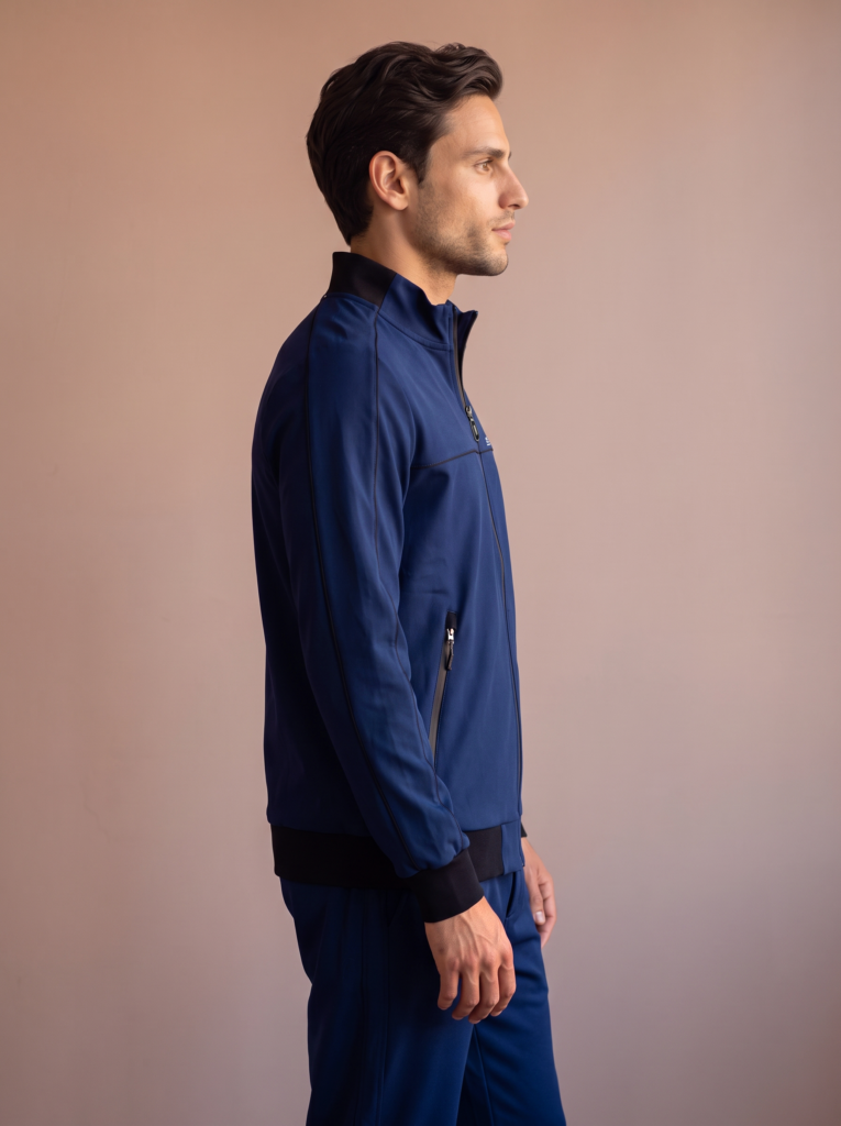 Sjeng Sports Anselm Men's Jacket heren sportvest met doorlopende ritssluiting, opstaande kraag en comfortabele herenpasvorm
