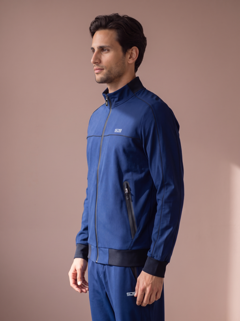 Sjeng Sports Anselm Men's Jacket heren sportvest met doorlopende ritssluiting, opstaande kraag en comfortabele herenpasvorm
