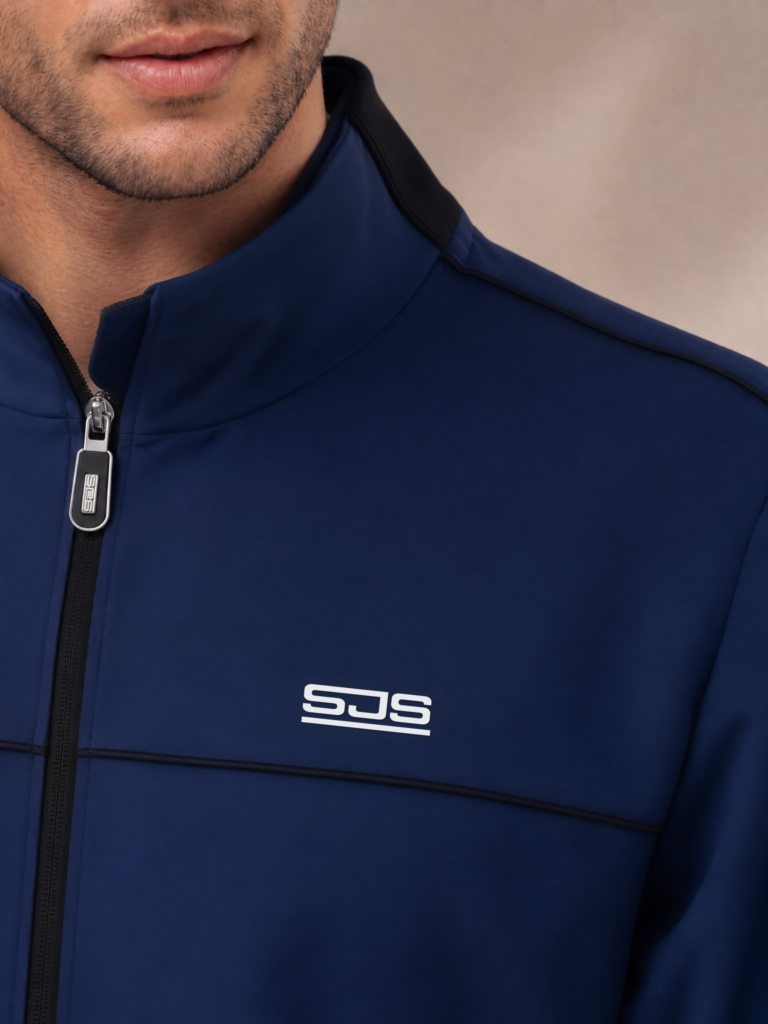 Sjeng Sports Anselm Men's Jacket heren sportvest met doorlopende ritssluiting, opstaande kraag en comfortabele herenpasvorm