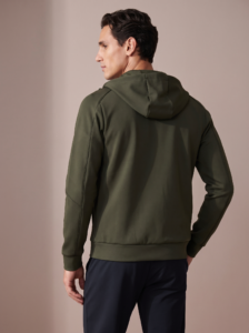 Sjeng Sports Men's Hooded Jacket Arno heren vest met doorlopende ritssluiting, capuchon en zakken