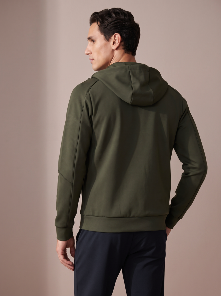 Sjeng Sports Men's Hooded Jacket Arno heren vest met doorlopende ritssluiting, capuchon en zakken