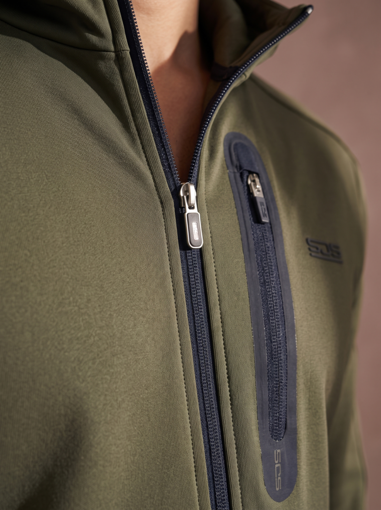 Sjeng Sports Men's Hooded Jacket Arno heren vest met doorlopende ritssluiting, capuchon en zakken