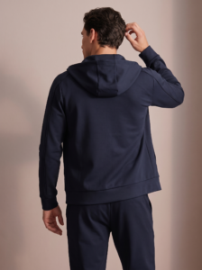 Sjeng Sports Men's Hooded Jacket Arno heren vest met doorlopende ritssluiting, capuchon en zakken