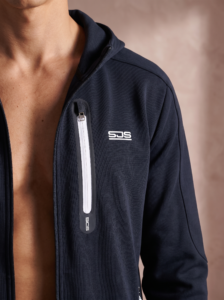 Sjeng Sports Men's Hooded Jacket Arno heren vest met doorlopende ritssluiting, capuchon en zakken