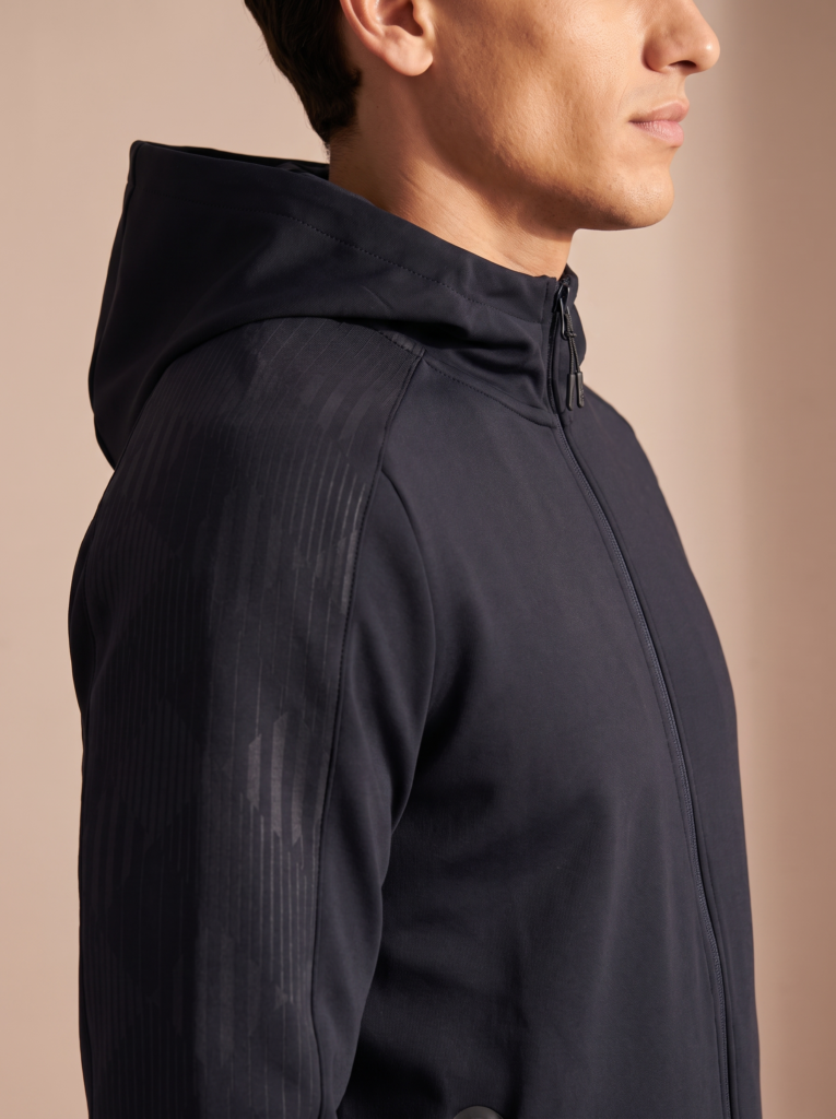 Sjeng Sports Men's Hooded Jacket Arno heren vest met doorlopende ritssluiting, capuchon en zakken