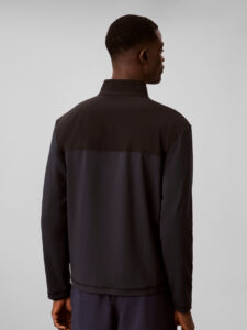 Calvin Klein Jacket zwarte heren jas met ritssluiting, comfortabele pasvorm en subtiel Calvin Klein merklogo