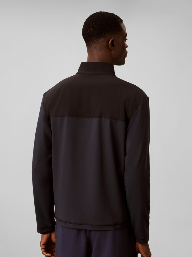 Calvin Klein Jacket zwarte heren jas met ritssluiting, comfortabele pasvorm en subtiel Calvin Klein merklogo