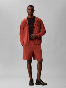 Calvin Klein Woven Short LVGMS6S806-XWB heren short in de kleur XWB met geweven structuur en elastische tailleband
