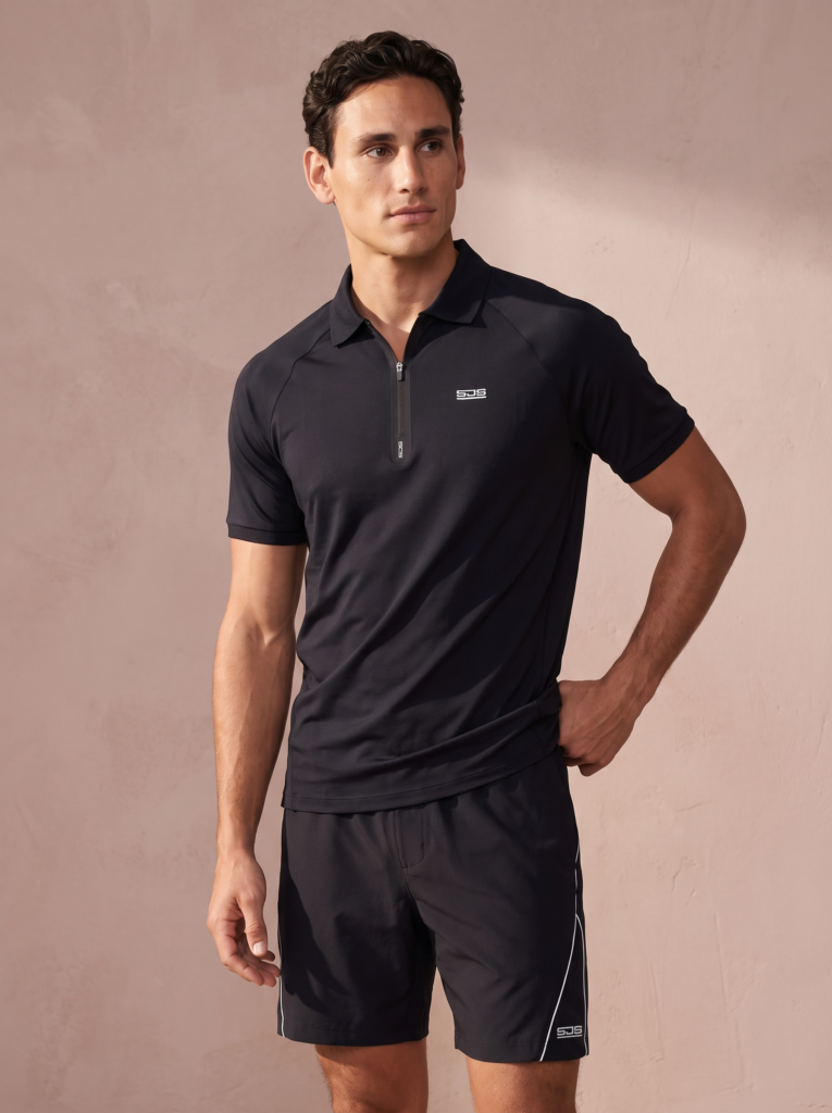 Sjeng Sports Men Shirt Chet heren sportshirt met korte mouwen en ronde hals