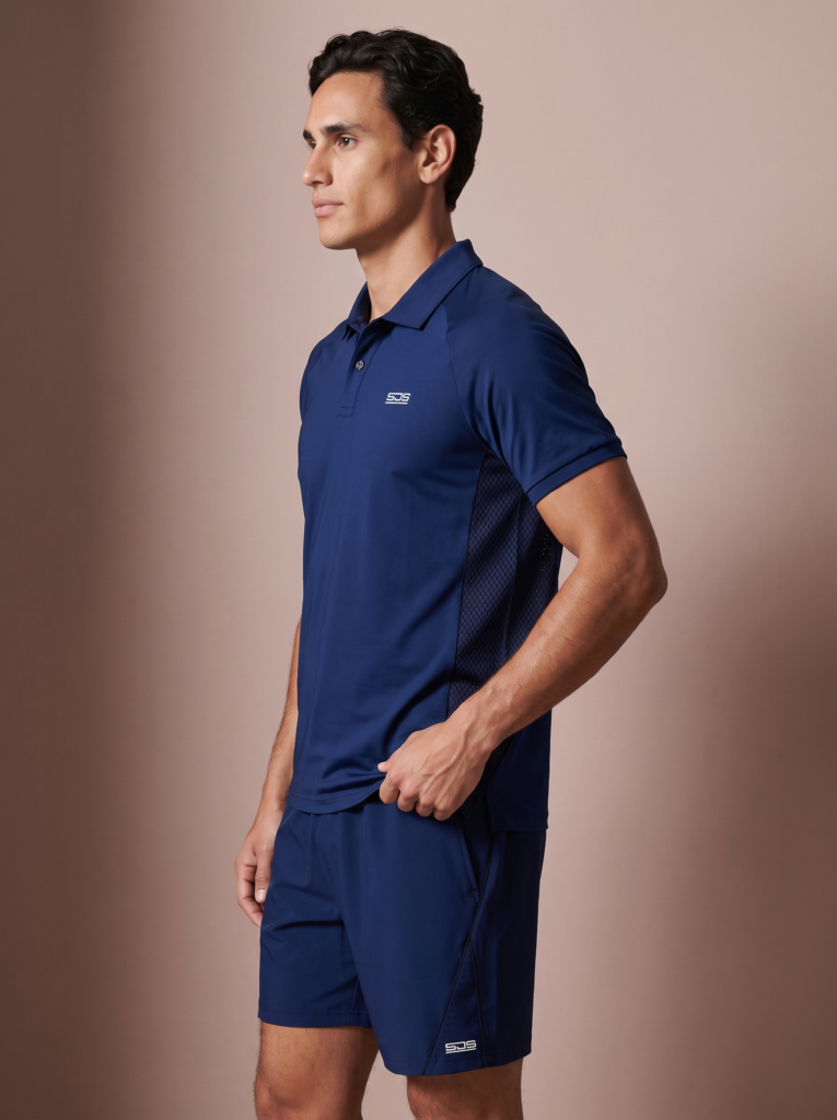 Sjeng Sports Men Shirt Chet heren sportshirt met korte mouwen en ronde hals